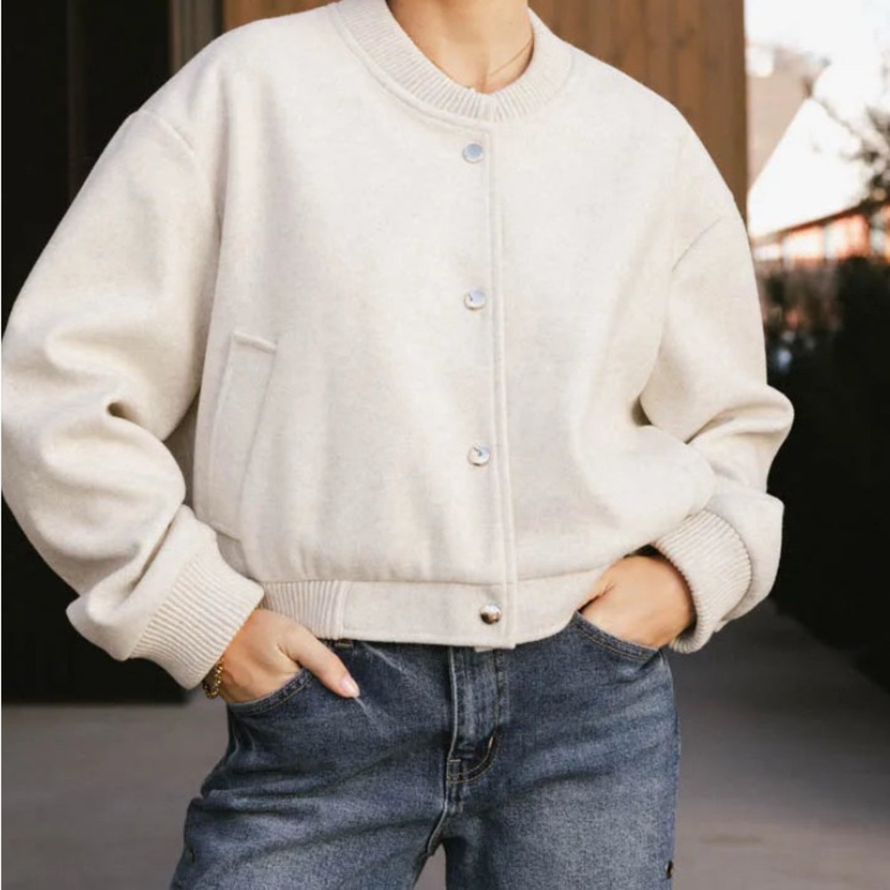EUC Bohme Fleece Bomber Jacket